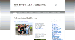 Desktop Screenshot of jonmutchler.com